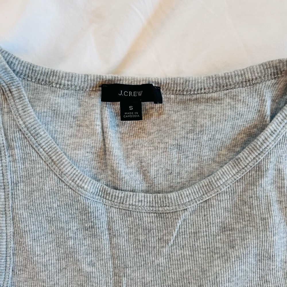 J.Crew Ribbed Cutaway Tank - Picture 2 of 4